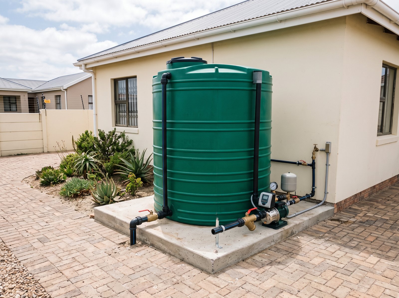 JoJo water tank and booster pump in Bryanston
